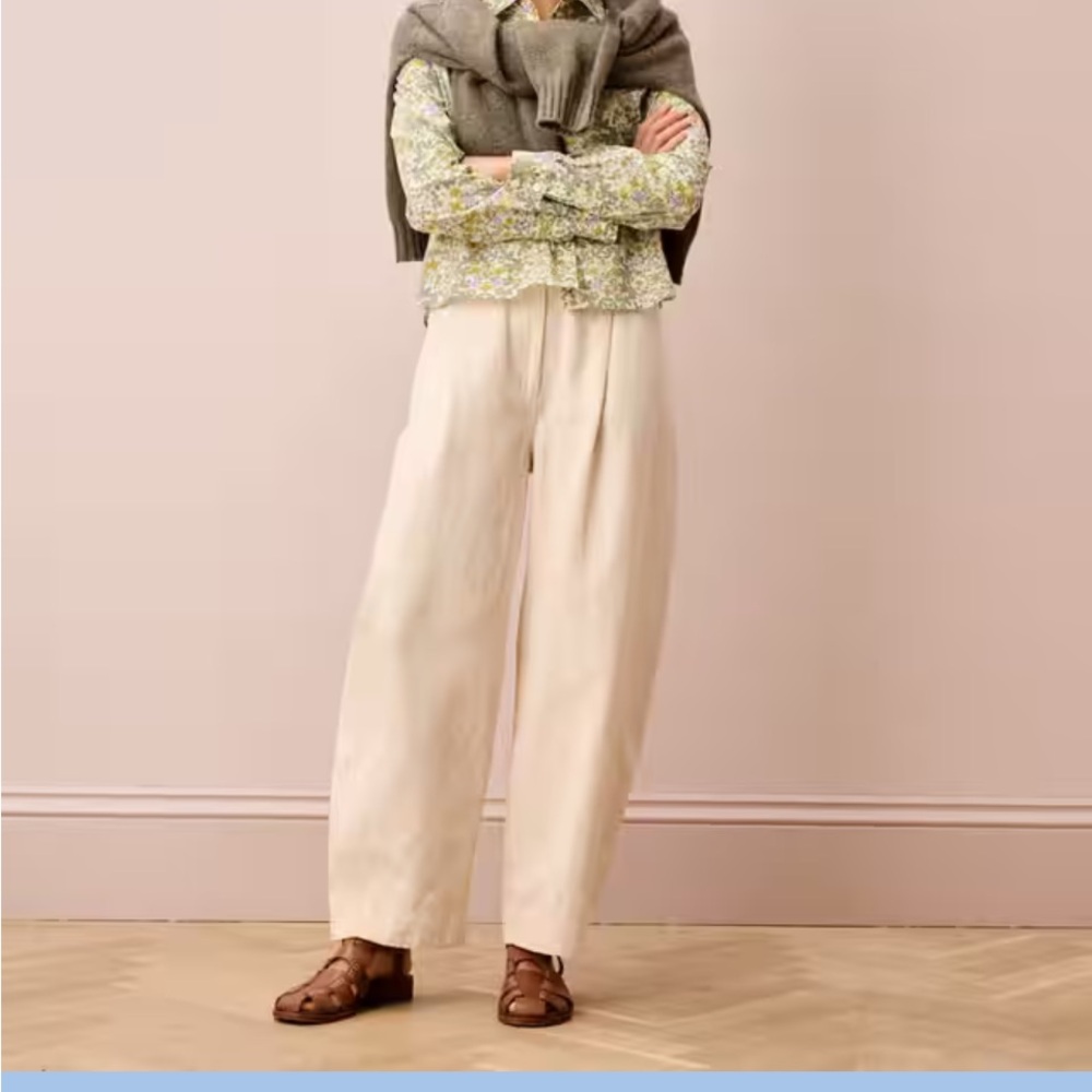 Wide Leg Ivory Trousers - Effortless Everyday Style